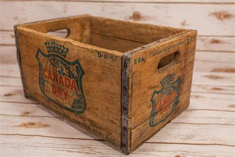 Wood Box With Metal 